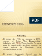 Introducción a HTML