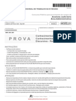 Concurso Público para Analista Judiciário Área Administrativa do TRT9R