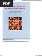 Trayectoria y Experiencias en La Educacion a Distancia Parte 1