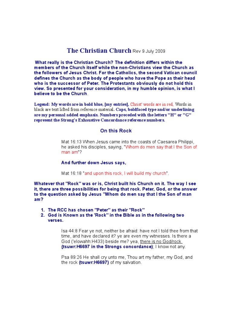 Understanding the Christian Church | PDF | God The Father | Saint Peter