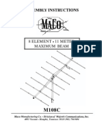 Maco 8 Element Beam Manual