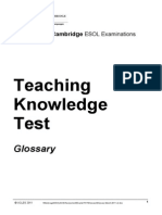 Tkt Glossary