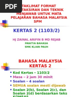 Download Penataran Format Kertas Bahasa_kertas 2 by lizapeace SN17232339 doc pdf