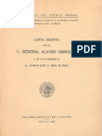 Carta Escrita Por El Gral. Álvaro Obregón A Su Hijo (1928)