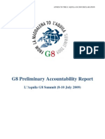 G8 Summit Preliminary Accountability Report 8.7.09,0