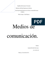 Defensa TRABAJO 1, Medios de Comunicacion