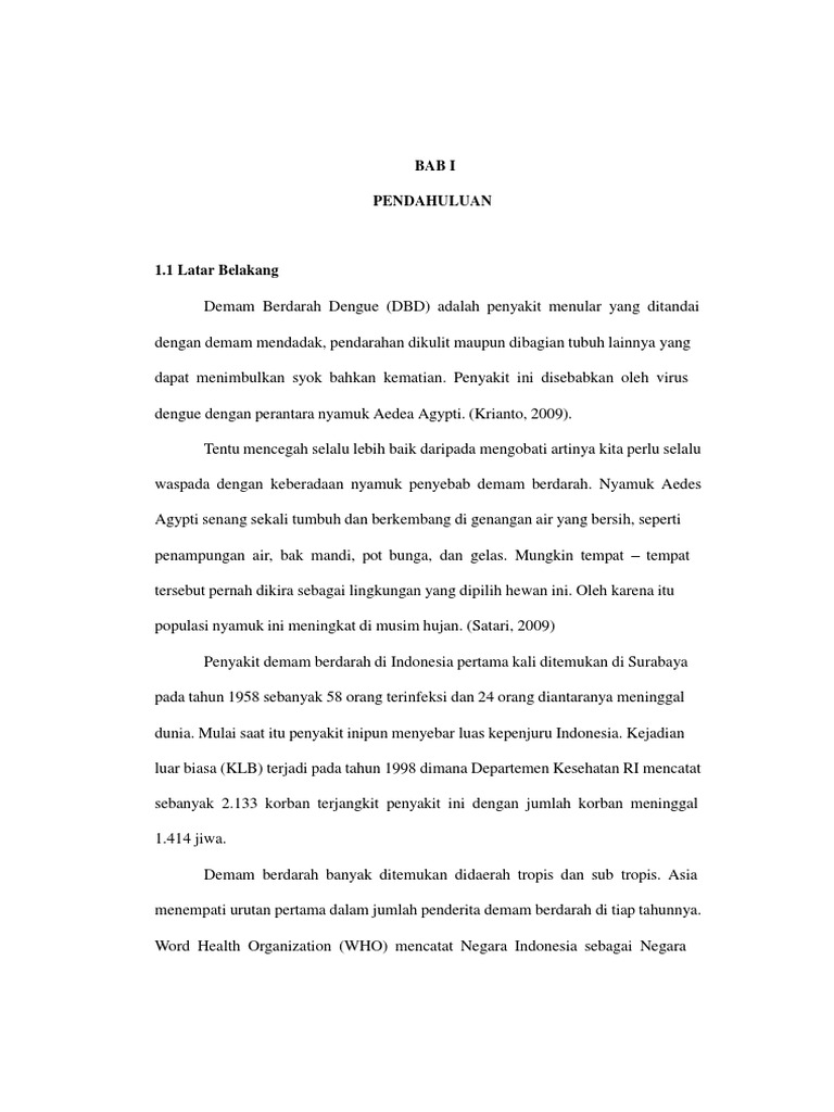 Kti Skripsi No.34 Tingkat Pengetahuan Masyarakat Tentang Penyakit Demam