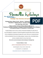 (Unit of Raveendra Hospitality Pvt. LTD.) : Paradise Holidays Cochin