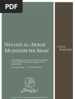 Download Saykh al-Akbar Ibn Arab brief biography by Ibn al-Arabi Foundation SN17234271 doc pdf