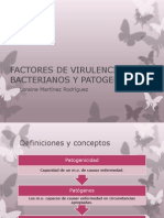 Factores de Virulencia Bacterianos y Patogenicidad