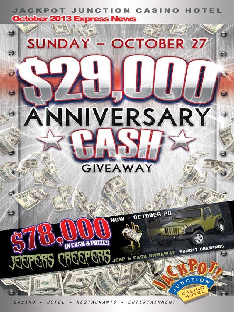 Jackpot Junction Casino Hotel October Newsletter PDF Casino And