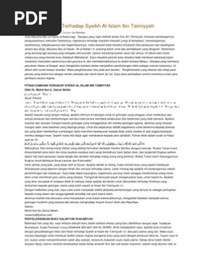 Fitnah Zamihan Terhadap Syeikh Al Islam Ibn Taimiyyah Pdf