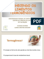 Alimentos termogenicos - Cláudia e Luana