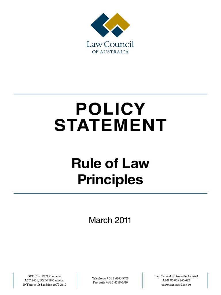 GPO Law: Rule of Law Principles | PDF | Treaty | Crime & Violence