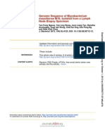 Genome Sequence of Mycobacterium Massiliense M18, Isolated From A Lymph Node Biopsy Specimen