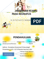 Penatalaksanaan Kejang Pada Neonatus