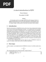 F2PY Tutorial