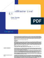 SoundBlaster Live! 5.1 User Guide On-Line Version PDF