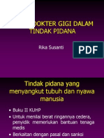 Peran Dokter Gigi Dlm Tindak Pidana