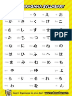 Hiragana Charts 