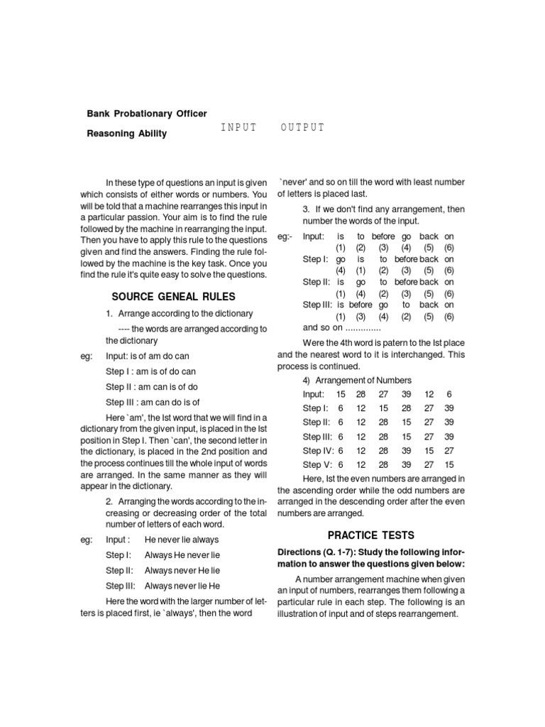 Input Output Notes Asked in Ibps Exams | PDF