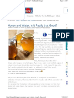 Honey and Water Is It Really That G