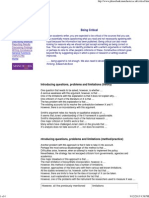 Being Critical PDF