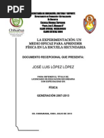 La Experimentación: Un Medio Eficaz para Aprender Física en La Escuela Secundaria