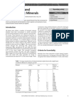 Plant Macro-And Micronutrient Minerals
