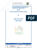 Information Communication Technology (ICT) Infrastructure Specifications Manual (Local Area Networks and Data Cabling)