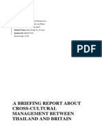 A Briefing Report About Cross-Cultural Management Between Thailand and Britain