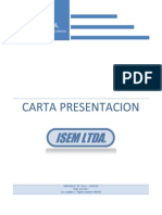 Carta Presentacion Isem Ltda