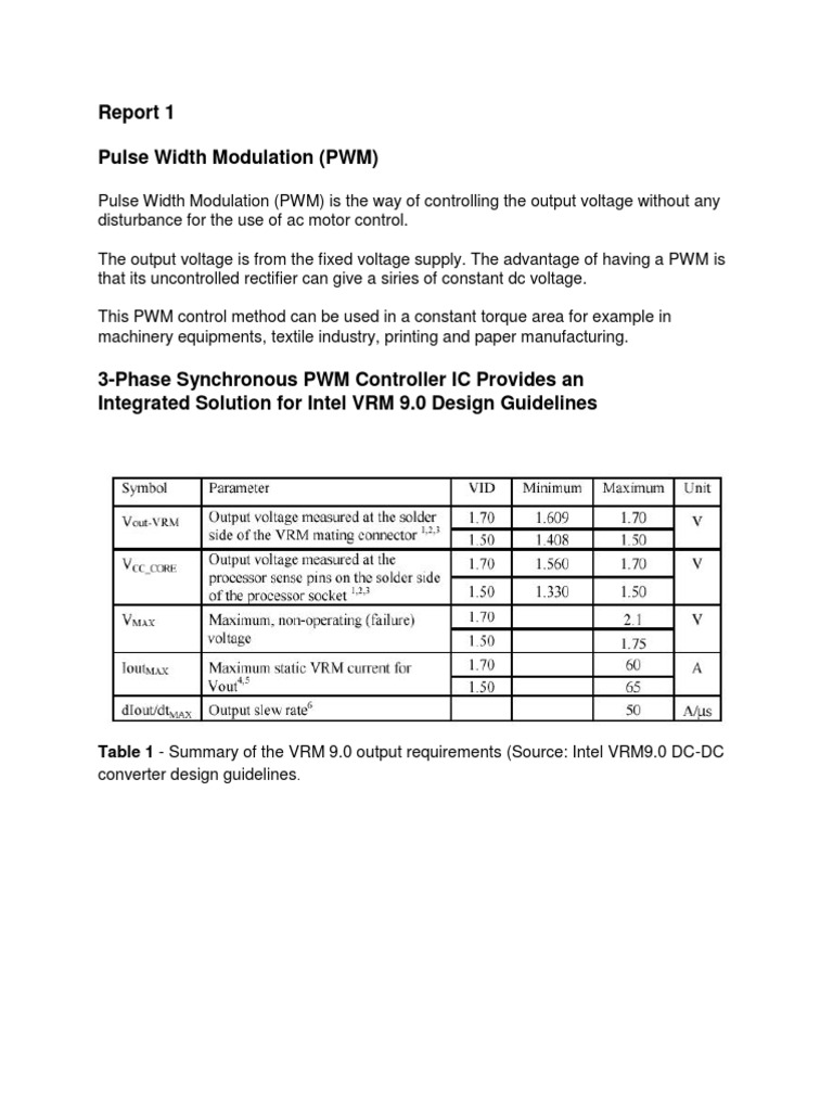 Pulse Width Modulation | PDF