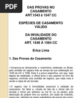 provas no casamento. especies de casamento. inexistência do casamento 3.ppt