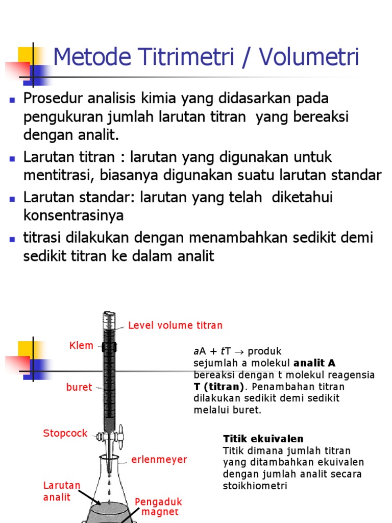 Titrimetri Pembahasan Dan Soal