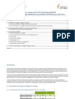 Objectifs et actions 2013-2014 (rapport)