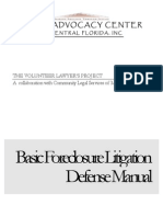Basic Foreclosure Litigation Defense Manual