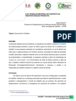 A Emergência do Trabalho Imaterial no Contexto da Reestruturação Produtiva