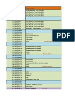 Standard ABAP Training Schedule