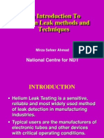 Introduction Helium Leak Methods Techniques