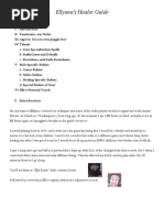 Elly's Healer Guide