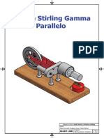 Motore Stirling Gamma Parellelo