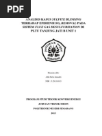 Download Analisis Kasus Sulfite Blinding Terhadap Efisiensi SO2 Removal Pada Sistem Flue Gas Desulfurization Di PLTU Jati B Unit 1 by Anwar Hamid Zulfa SN172451611 doc pdf