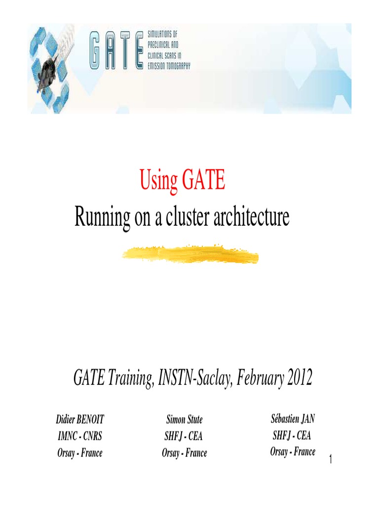 GATE Cluster Computing Guide | PDF
