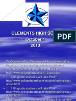 Clements High School October 1 2013