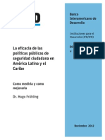 4. La Eficacia de Las Politicas Publicas de Seguridad Ciudadana en America Latina y El Caribe Hugo Fruhling