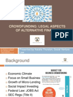 Legal Aspects of Crowdfunding by Natalia Thurston, Social Venture Law