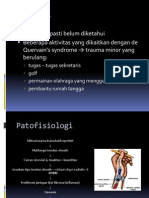 Quervain's syndrome penyebab, patofisiologi, gejala dan pengobatannya