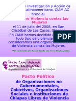 Presentación Pacto Cero Violencia contra las Mujeres