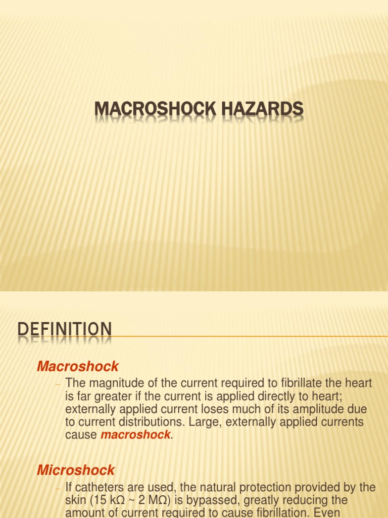 Macroshock Hazards | PDF | Insulator (Electricity) | Electricity